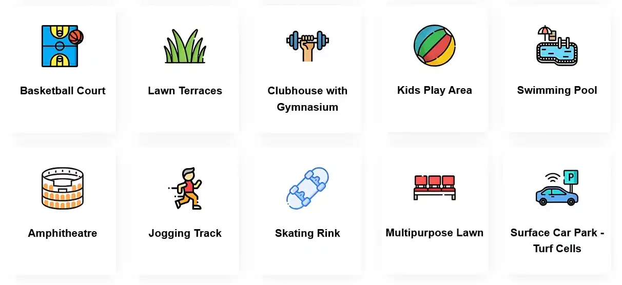 Lifestyle Amenities At Adarsh Welkin Park Phase 2