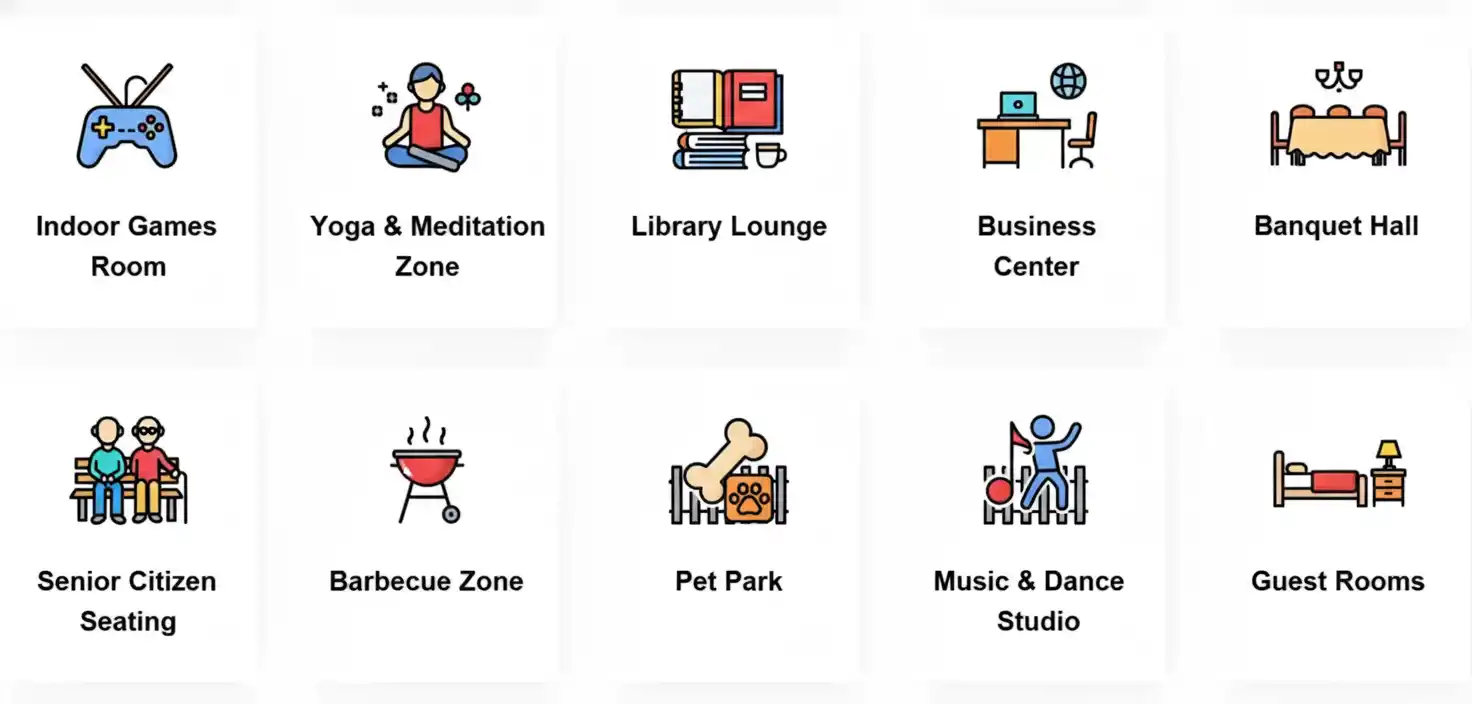 Clubhouse, Pool & Sports At Adarsh Welkin Park Phase 2